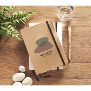 Libreta A5 cartón reciclado con hojas rayadas